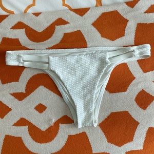 L*Space White bikini bottoms
